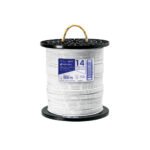 Metro de cable THHW-LS 14 AWG blanco en carrete de 500 m