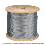 Metro de cable flexible 3/16' de acero 7x19 hilos, 300 m