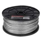Metro de cable rígido 3/16' de acero 7x7 hilos, 75 m, FIERO
