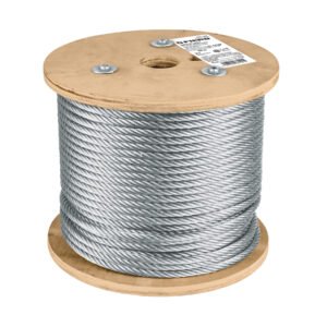 Metro de cable flexible 5/16' de acero 7x19 hilos, 75 m