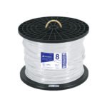 Metro de cable THHW-LS 8 AWG blanco en carrete de 500 m