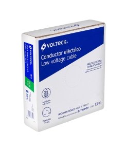 Rollo de 100 m de cable Volteck THHW-LS 8 AWG verde - Tecnología de conexión terrestre para sistemas potentes que proporciona seguridad completa con identificación cromática inconfundible (Clave 46062)