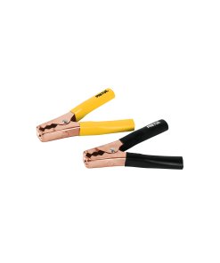 Caballete con 2 caimanes para cables pasa corriente, robusto y funcional para organización de cables, Pretul clave 20123