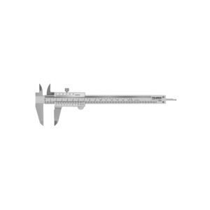Calibrador vernier analógico 6', acero inox, std y mm,TRUPER
