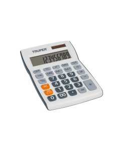 Calculadora TRUPER EscritorioPro 19cm - DISEÑO EJECUTIVO DE ALTA PRECISIÓN - Pantalla Extra Grande - Múltiples Funciones - Uso Profesional - Clave 60482