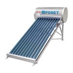 Calentador solar de agua 10 tubos, 120L, 3 personas, FOSET