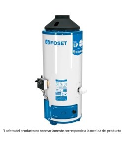 Calentador de Paso, Rápida Recuperación, 9L, 2 Servicios, Gas Natural, Solución Eficiente para Agua Caliente, Foset clave 47924 - FOSET