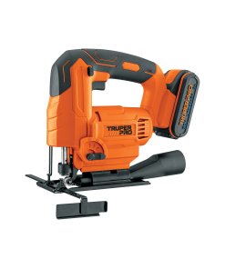 Sierra Caladora Truper PRO 20V con Batería 2Ah - Tecnología Inalámbrica para Cortes Curvos y Diseños Complejos sin Limitaciones de Cable (Clave 102859)
