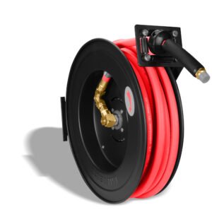 Carrete de acero con manguera, 1/4” sistema retráctil (15 mts) MIKELS CAM-3