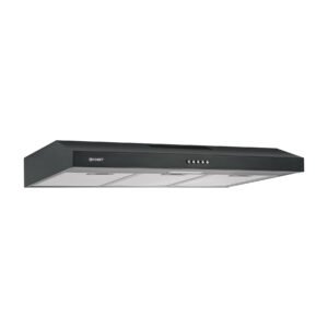 Campana extractora 80 cm, empotrable, negra, FOSET