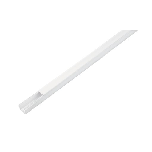 Canaleta VOLTECK de 1 vía 17 x 20 mm con adhesivo - Tecnología de conducción autofijante para cableados medianos que simplifica instalaciones profesionales sin taladrar superficies (Clave 45041)