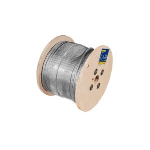 Cable de acero con guardacabo recubrimiento PVC 3/16" x 457 m construcción de 7 x 19 Surtek CAP236