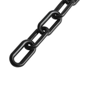 Metro de cadena de 8 mm de plástico negra, carrete de 25 m