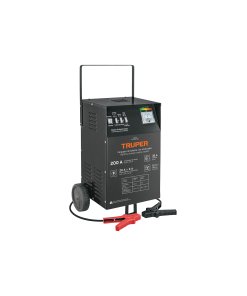 Cargador/Arrancador TRUPER ArrancaPro 200A - POTENCIA DE ARRANQUE 200A PARA BATERÍAS 12V - Máxima Potencia - Sistema Inteligente - Protección Avanzada - Clave 13029