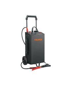 Cargador/Arrancador TRUPER MaxPotencia 50A/500A - COMPATIBLE 12V/24V - Potencia Industrial 50A - Arrancador 500A - Protección Avanzada - Clave 104021