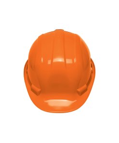 Casco de seguridad, ajuste de intervalos, color naranja, ideal para trabajos en construcción y áreas con tráfico, PRETUL, clave 25036.