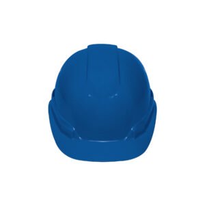 Casco de seguridad ventilado, ajuste de matraca, azul