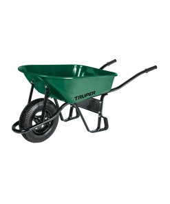 Carretilla TRUPER UltraEstrecha 4.75ft³ - DISEÑO ANGOSTO CON LLANTA NEUMÁTICA - Acceso a Espacios Reducidos - Capacidad Superior - Bastidor Tubular - Clave 11761