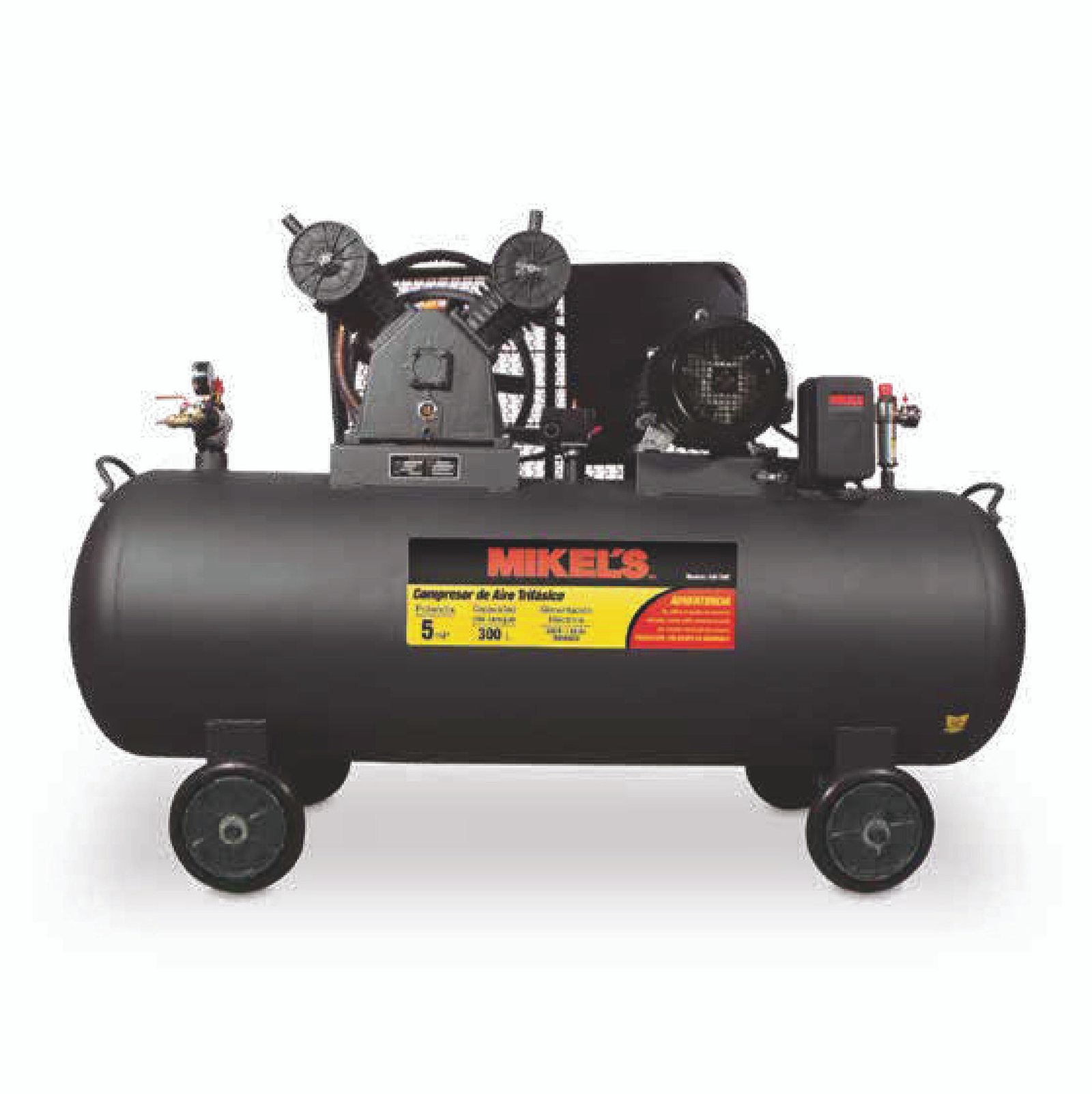 Compresor trifásico 5 HP (300 lts) MIKELS CAT-5HP