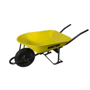 Carretilla reforzada con bastidor metálico 4.5 Ft3 llanta neumática de 2 capas Surtek CAT452