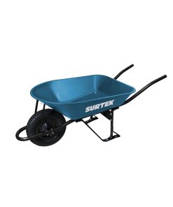 Carretilla reforzada con bastidor metálico 5 Ft3 llanta neumática reforzada de 4 capas Surtek CAT504