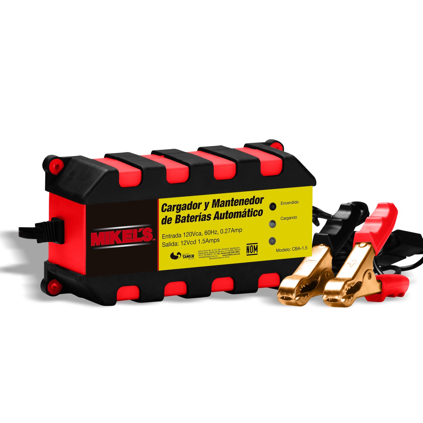 Cargador baterías automático (1.5 amp) MIKELS CBA-1.5