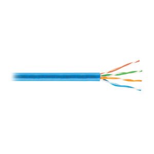 Metro de cable UTP CAT5E, Bobina de 100m, azul, VOLTECK