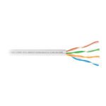 Metro de cable UTP CAT5E, Bobina de 100m, blanco, VOLTECK