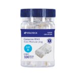 Plug RJ45 CAT6, Bote con 100 piezas, VOLTECK