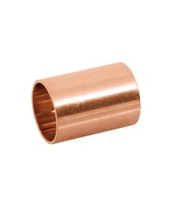 Cople de Cobre 1/2', Sin Ranura, Resistente y Duradero, Ideal para Conexiones de Tuberías de Cobre, Clave 41290, Foset