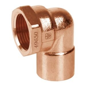 Codo 90° de cobre, rosca interior 1/2', FOSET