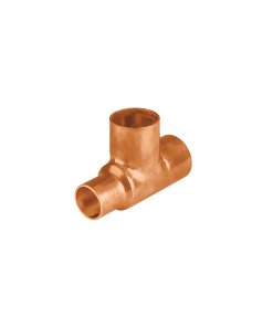 Tee Reducida de Cobre 3/4' x 1/2' x 3/4', Alta Resistencia para Conexiones de Alta Calidad, Marca Foset, Clave 49743