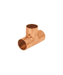 Tee Sencilla de Cobre de 3/4', Durabilidad y Resistencia para Conexiones de Fontanería, Clave 49736, FOSET