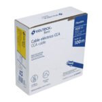 Rollo de 100 metros de cable THW CCA 12 AWG blanco, BASIC