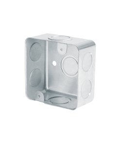 Caja cuadrada Volteck 3" x 3" reforzada - Tecnología de alojamiento resistente para conexiones críticas que soporta condiciones adversas garantizando seguridad permanente (Clave 49071)
