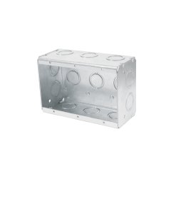 Caja triple Volteck 4" x 6" reforzada - Tecnología de registro expandido para instalaciones complejas que centraliza múltiples conexiones en un solo punto de acceso (Clave 47312)
