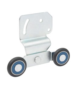 Juego de carretilla doble riel para clóset, galvanizada Lock CCLOD