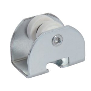 Juego de carretillas riel TT 2 baleros para clóset, galvanizada Lock CCLORT2