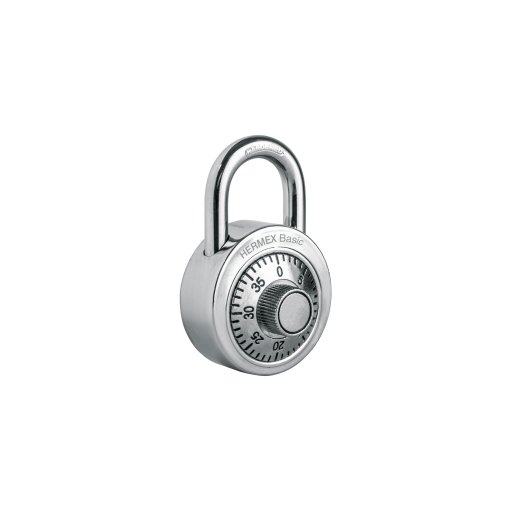Candado de Combinación de Disco en Blíster, Alta Seguridad para Conexiones de Protección, Clave 23525, HERMEX BASIC