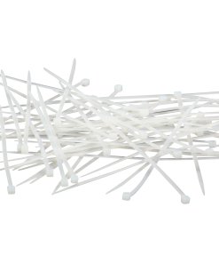Cinchos de plástico 2.5x150 mm, 100 pzas, Blanco MIKELS CDP100-25X150B