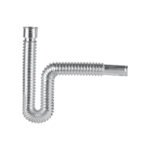 Céspol flexible de polietileno cromado, lavabo o fregadero
