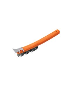 Cepillo TRUPER AlambreDual 51 - ACERO AL CARBONO CON ESPÁTULA INTEGRADA - 51 Pinceles - Limpieza Dual - Uso Profesional - Clave 11539