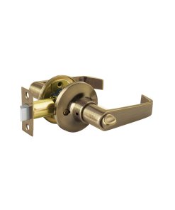 Cerradura Manija 'Siena' para Baño, Antiguo, Cilindro de Latón, Alta Resistencia para Instalaciones de Baños, Clave 48430, HERMEX