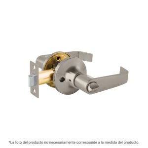 Cerradura manija 'Siena' p/recámara, níquel satinado, HERMEX
