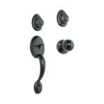 Jaladera y perilla, Berna llave-llave, negro, BASIC