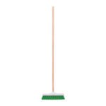 Cepillo para barrer cerda rígida de 30 cm, bastón de madera