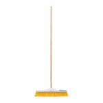 Cepillo para barrer cerda suave de 50 cm, bastón de madera