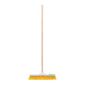 Cepillo para barrer cerda suave de 50 cm, bastón de madera