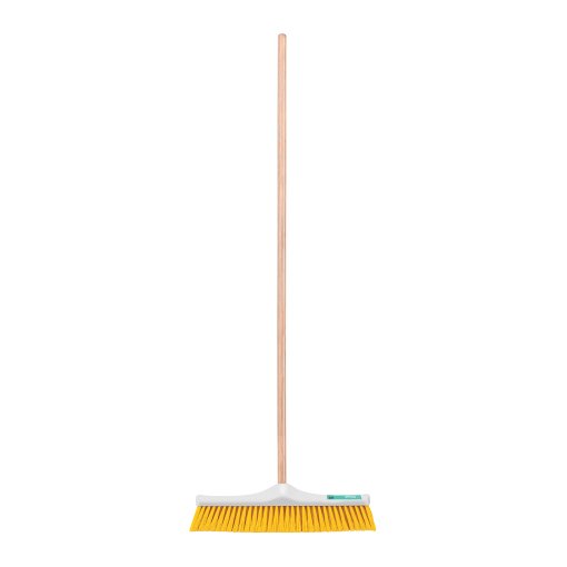 Cepillo Industrial Cerda Suave de 50 cm, Bastón de Madera, Alta Funcionalidad para Limpieza Suave, Clave 57036, KLINTEK