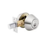 Cerrojo llave-llave cromo mate, llave puntos, HERMEX